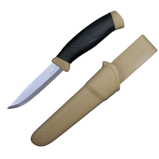Morakniv Companion Desert knife with 10.3 cm blade in stainless steel.