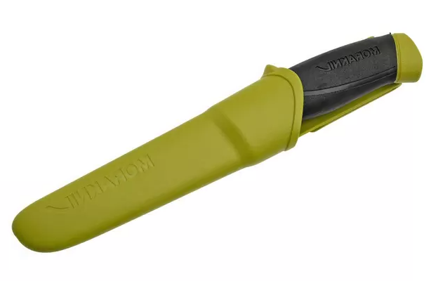 Couteau Morakniv Companion Olive Green avec lame de 10,3 cm en acier inoxydable.