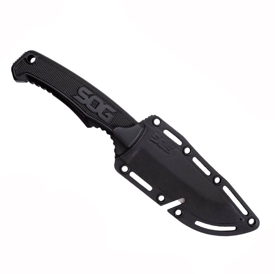 Field Knife SOG FK1001-CP Faca tática com cabo de borracha TPR e bainha de nylon