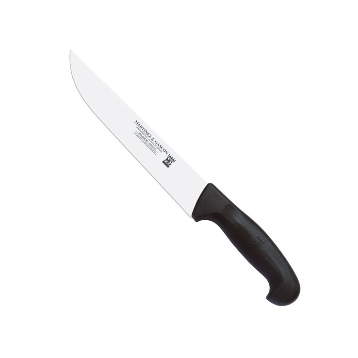 Großes Metzgermesser mit 31 cm Klinge und schwarzem Polypropyleng...