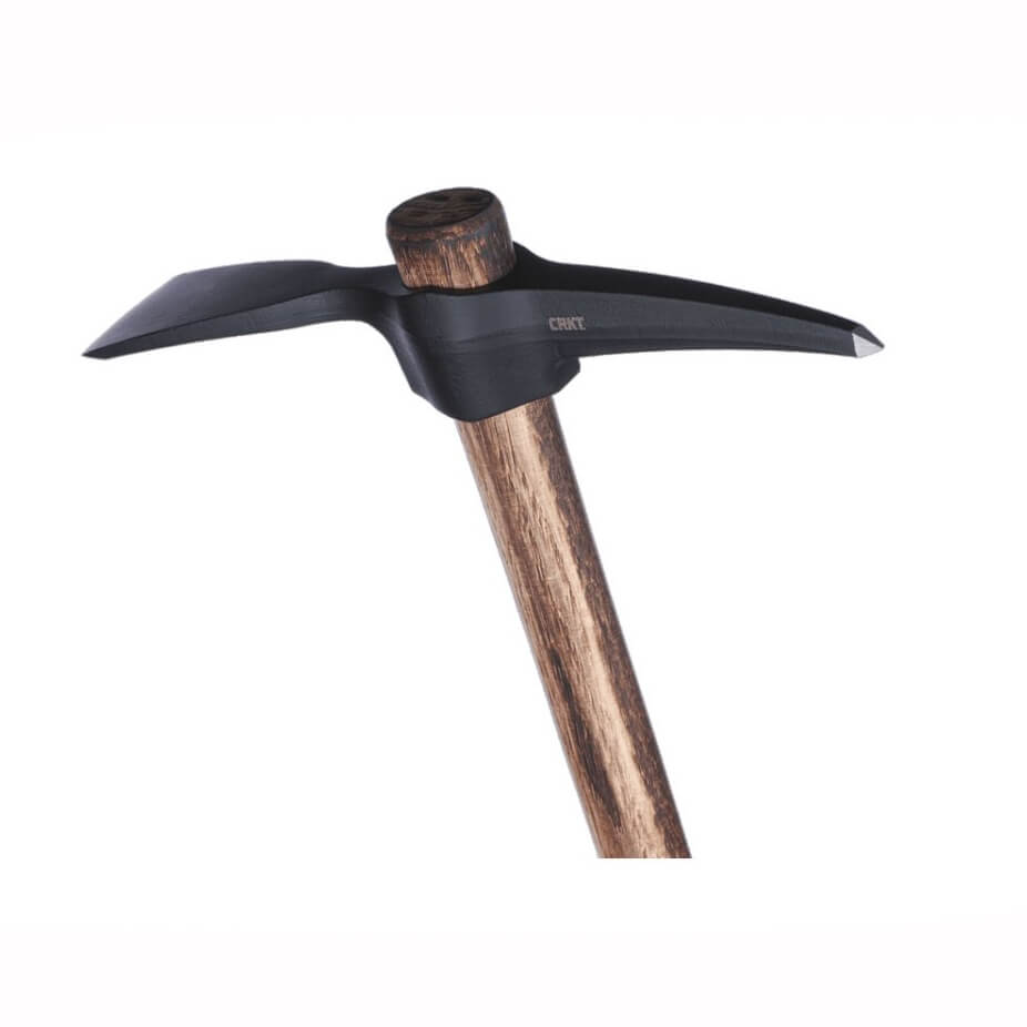 CRKT Chogan Mattock 2738 Feldaxt mit Griff aus Walnussholz und Klinge aus 1055er Kohlenstoffstahl