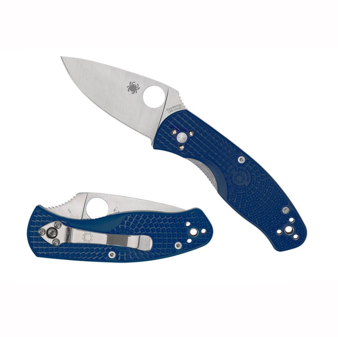 Coltellino Spyderco Persistence FRN Blue e lama in acciaio CPM-S35VN con filo piatto C136PBL