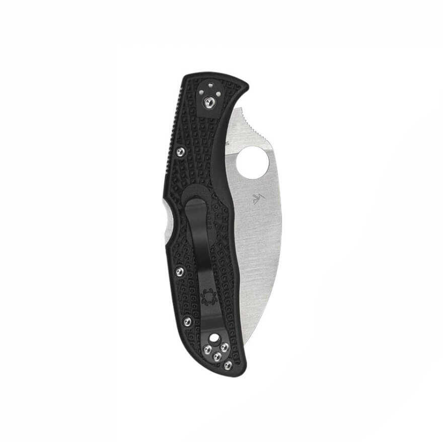 Coltello tascabile Spyderco Endela con manico FRN nero e lama VG-10 PlainEgde C243FPWCBK