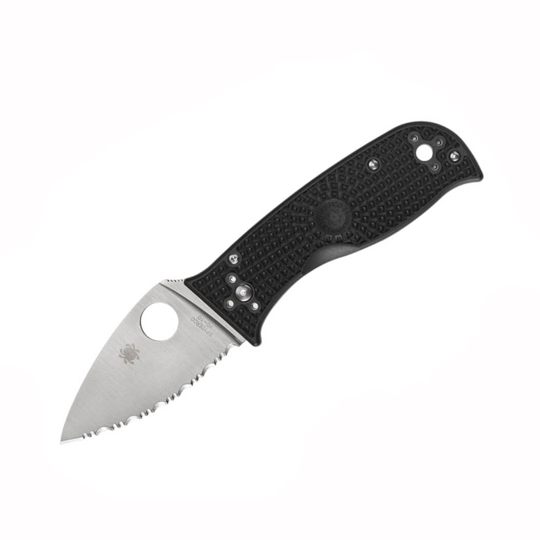 Spyderco Lil Temperance 3 Taschenmesser mit schwarzem FRN-Griff u...