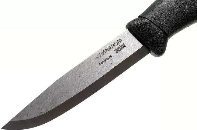 Morakniv Companion Spark Black 10,4 cm Bushcraftmesser mit Feuerstein.