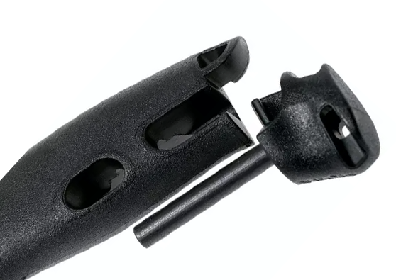 Morakniv Companion Spark Black 10,4 cm Bushcraftmesser mit Feuerstein.