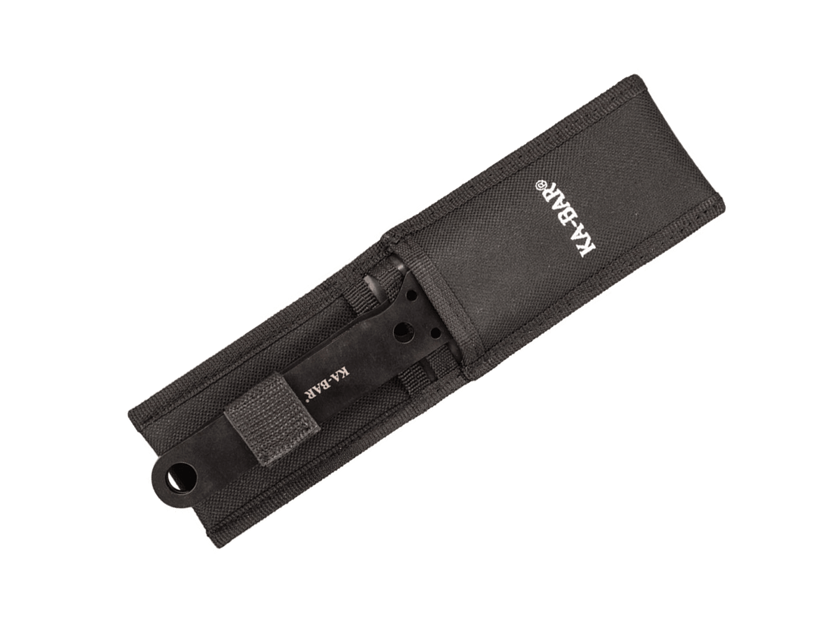 Set de 3 couteaux de lancer Ka-Bar. Lame en acier inoxydable de 10 cm.