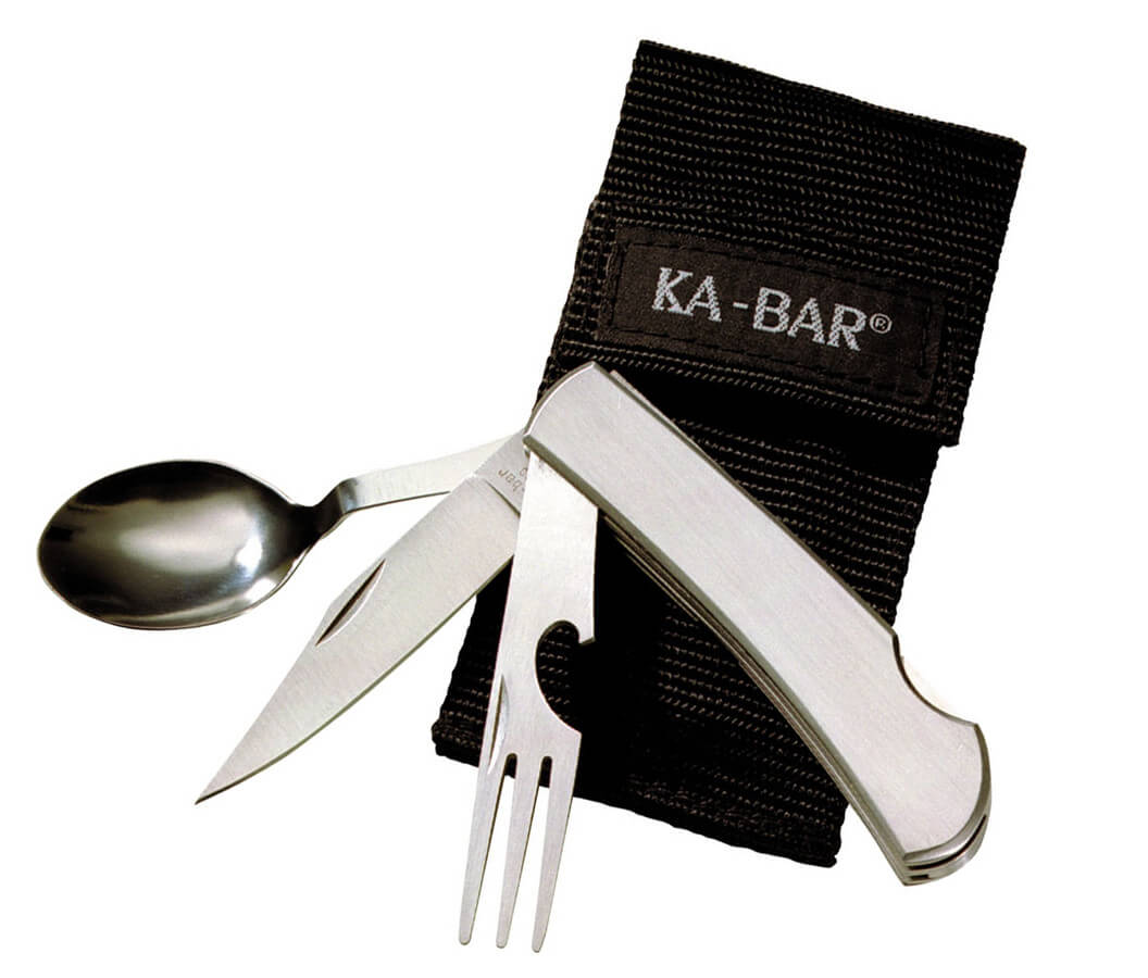 Coltello da campeggio Ka-Bar Original HOBO 1300 - Kit posate