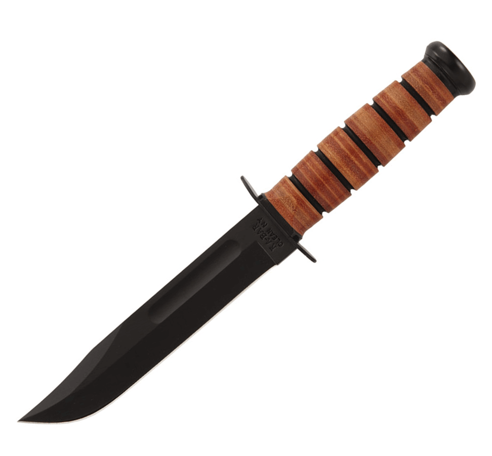 Couteau tactique Ka-Bar USMC 1217 - Lame de 18 cm et étui en cuir...