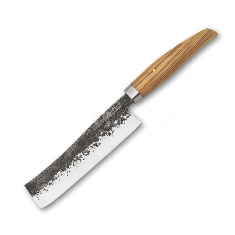 Usuba-Messer mit Olivenholzgriff und 18 cm Klinge 3 Claveles Japo...