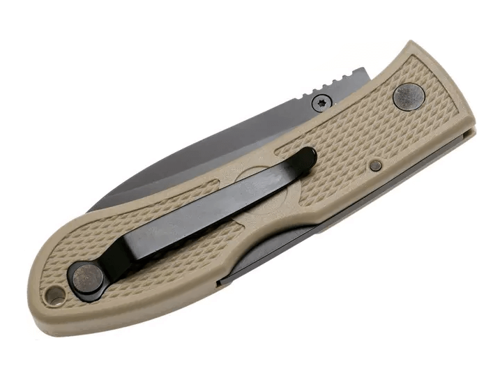 Ka-Bar Dozier Folding Hunter Coyote braunes Taschenmesser – 7,6 cm Klinge aus rostfreiem Stahl