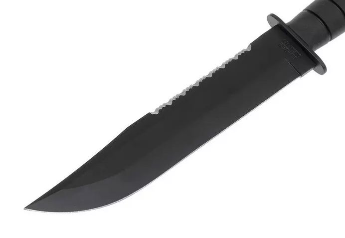 Coltello tattico Ka-Bar Kraton G Big Brother 2211 - Lama parzialmente seghettata da 23,8 cm e fodero in pelle