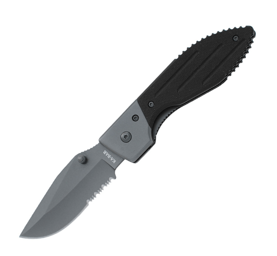 Coltello tascabile Ka-Bar Warthog 3073 - Lama drop point in accia...