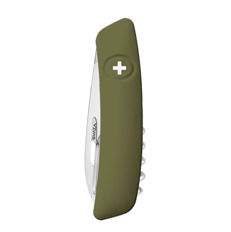 Coltello multiuso Swiza D03 verde oliva con 11 funzioni