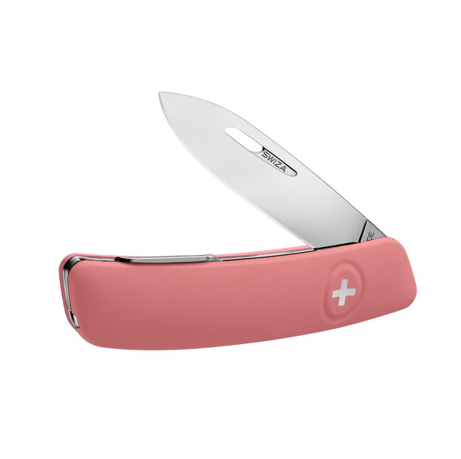 Faca multiuso rosa Swiza D01 com 6 funções KNI.0010.1910