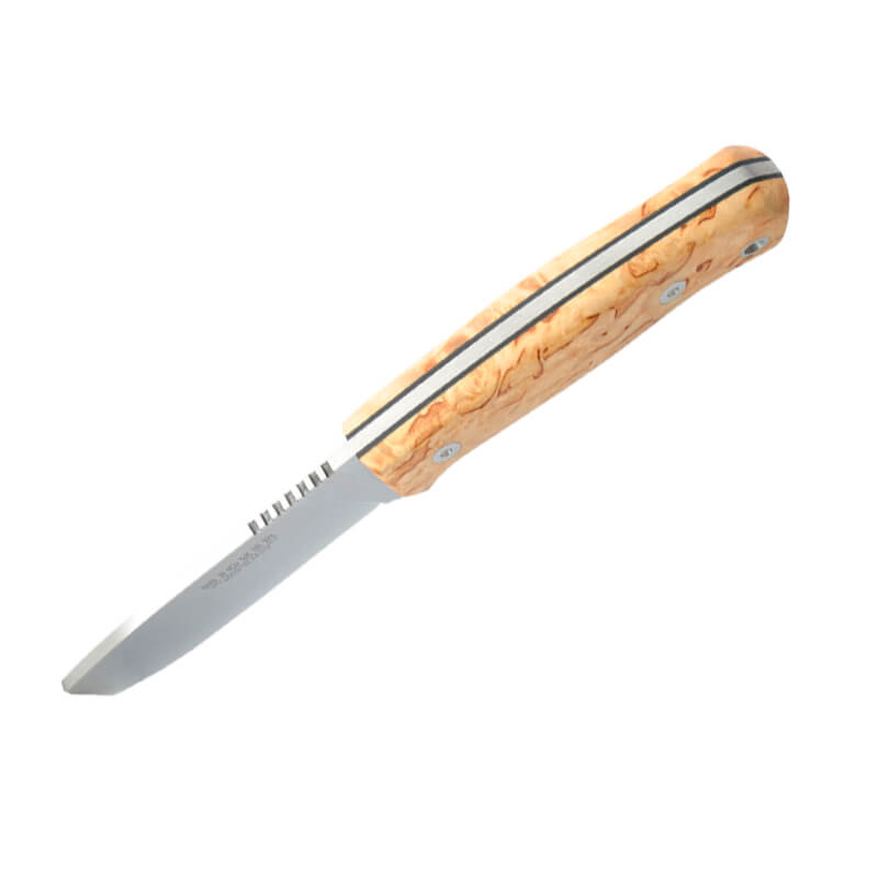Cuchillo de caza Joker Montés con mango de madera de abedul y hoja de 10.5 cm