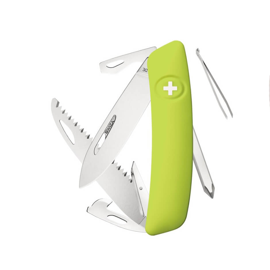 Swiza D06 Moss Mehrzweckmesser mit 12 Funktionen KNI.0060.1080