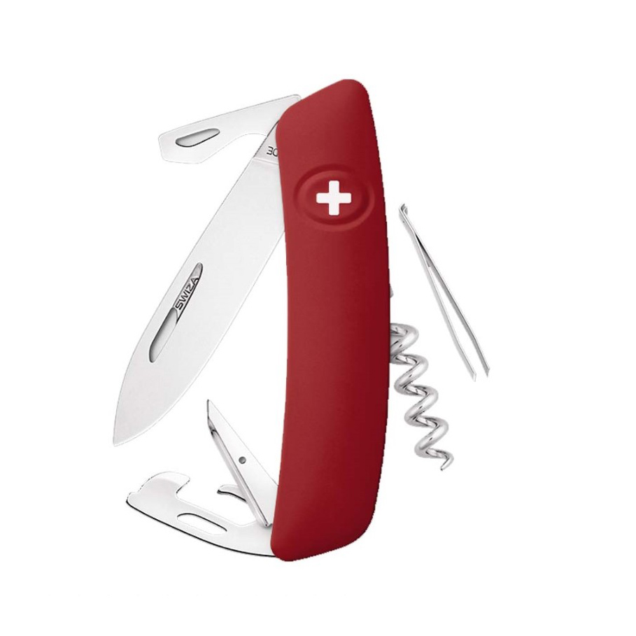 Swiza D03 Mehrzweckmesser mit Helvetix-farbigem Griff und poliert...