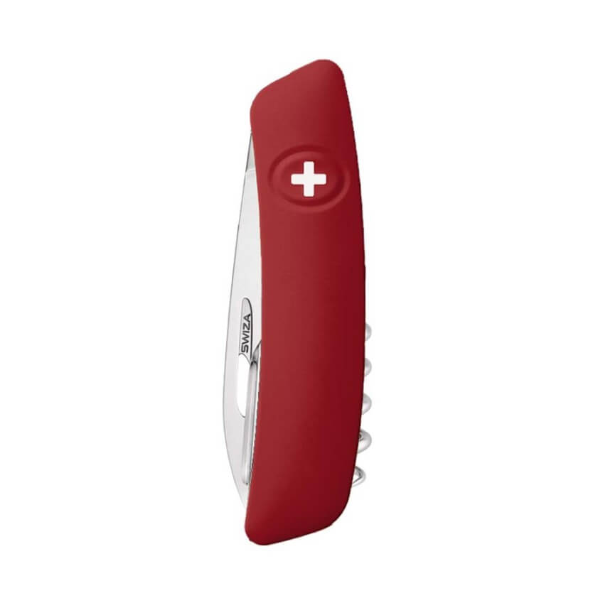 Faca multiuso Swiza D03 com cabo colorido Helvetix e lâmina polida