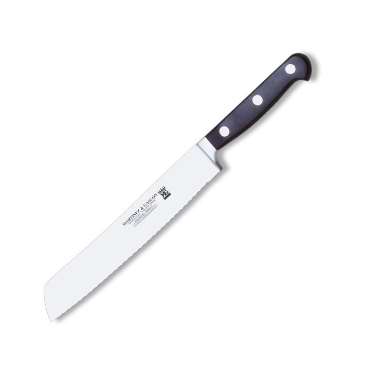 Cuchillo panero forjado alemán con mango de POM y hoja de 21 cm M...