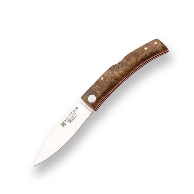 Joker Becada Taschenmesser mit Griff aus Walnussholz und Knopfver...