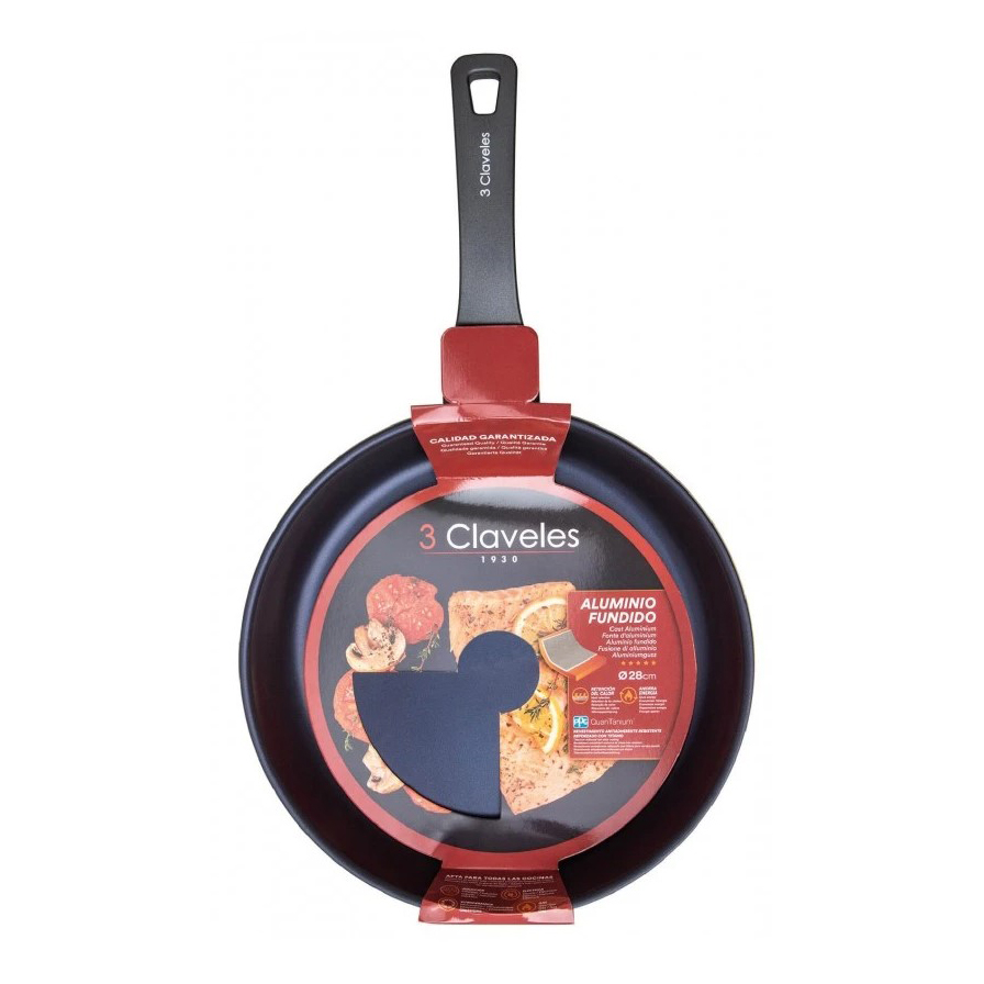 Poêle QuanTanium 28 cm 3 Claveles modèle Dark