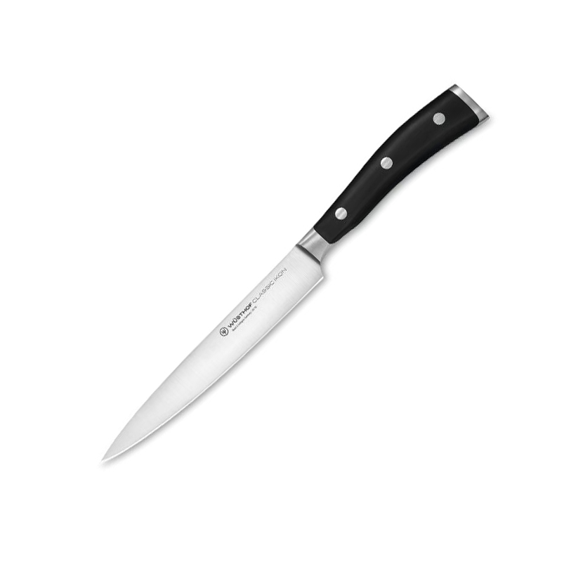 Faca de chef estreita forjada Wusthof Classic Ikon 16 cm