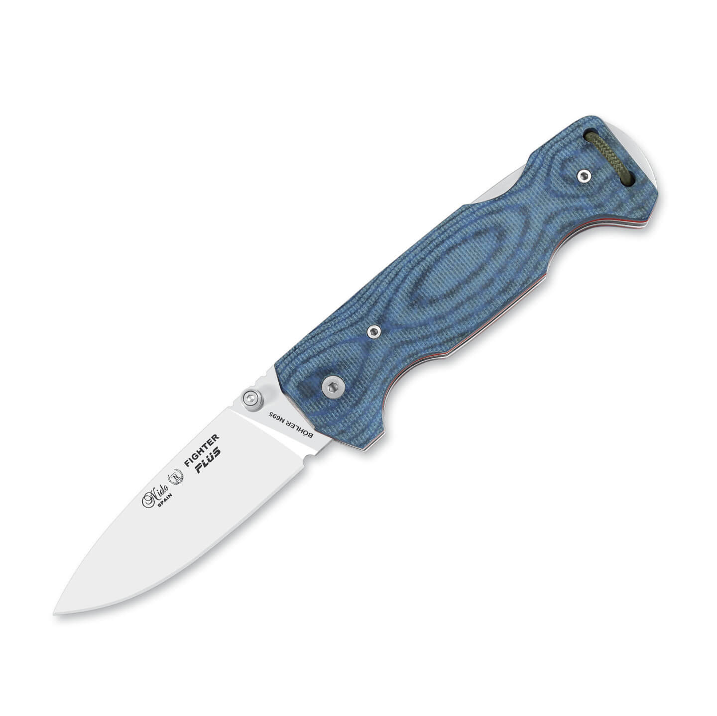 Nieto Fighter Plus Taschenmesser mit 9,5 cm Drop-Point-Klinge und...