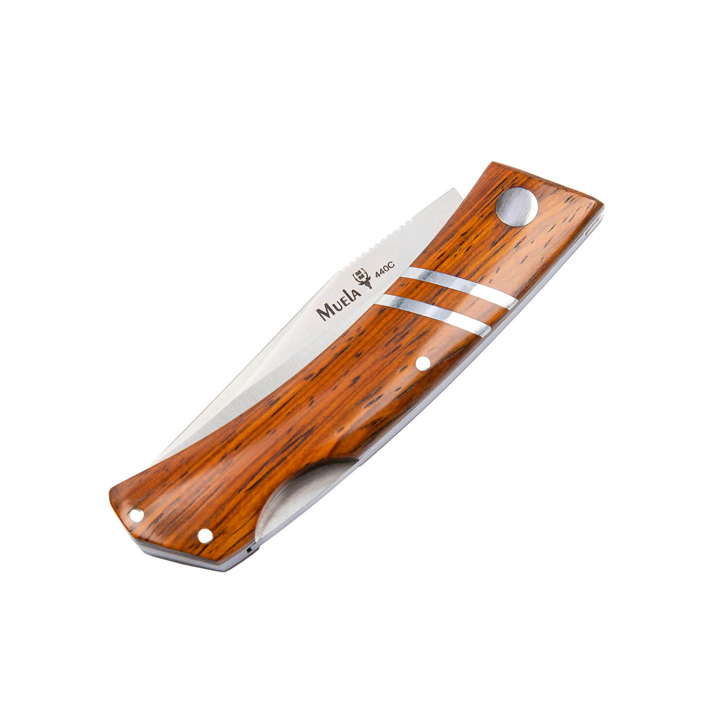 Muela ZX-8CO Jagdmesser mit Cocobolo-Holzgriff und 8,5 cm langer Klinge aus 440C-Stahl