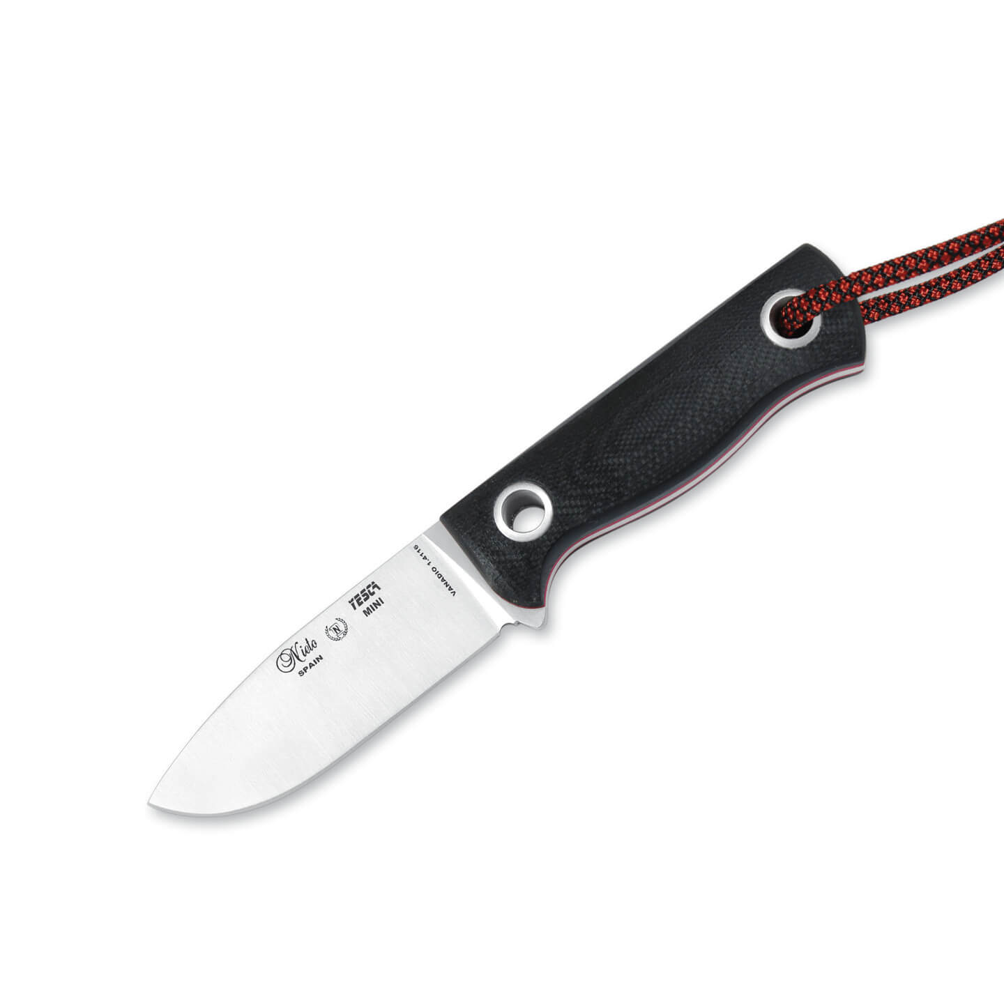 Nieto Yesca Mini neck knife with black G10 handle 1048-G10