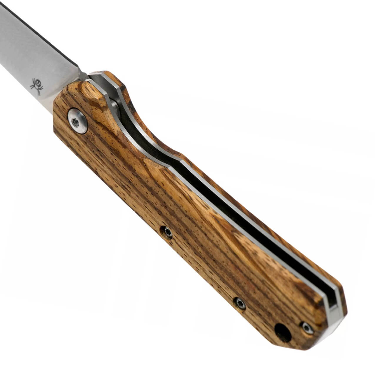 Canivete Black Fox Ciol BF-748ZW EDC com cabo de zebrawood