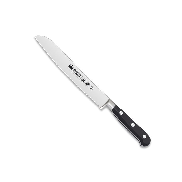 Geschmiedetes Brotmesser mit Griff aus Polyoxymethylen und 20 cm ...