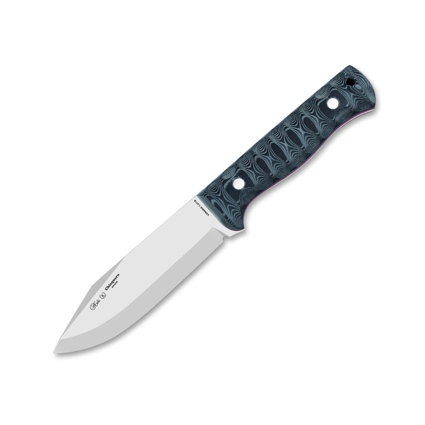 Nieto Chisquero Messer mit schwarzem Micarta-Griff und 11,5 cm Kl...
