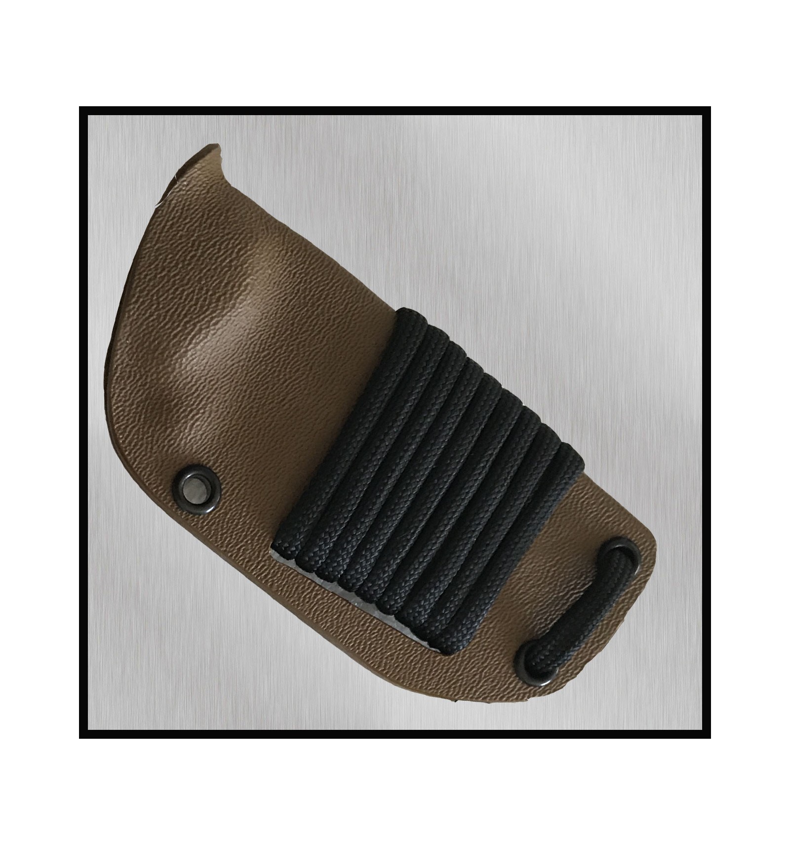 Nieto Chamán micra tactical knife with cocobolo wood handle and Böhler steel blade with kydex sheath