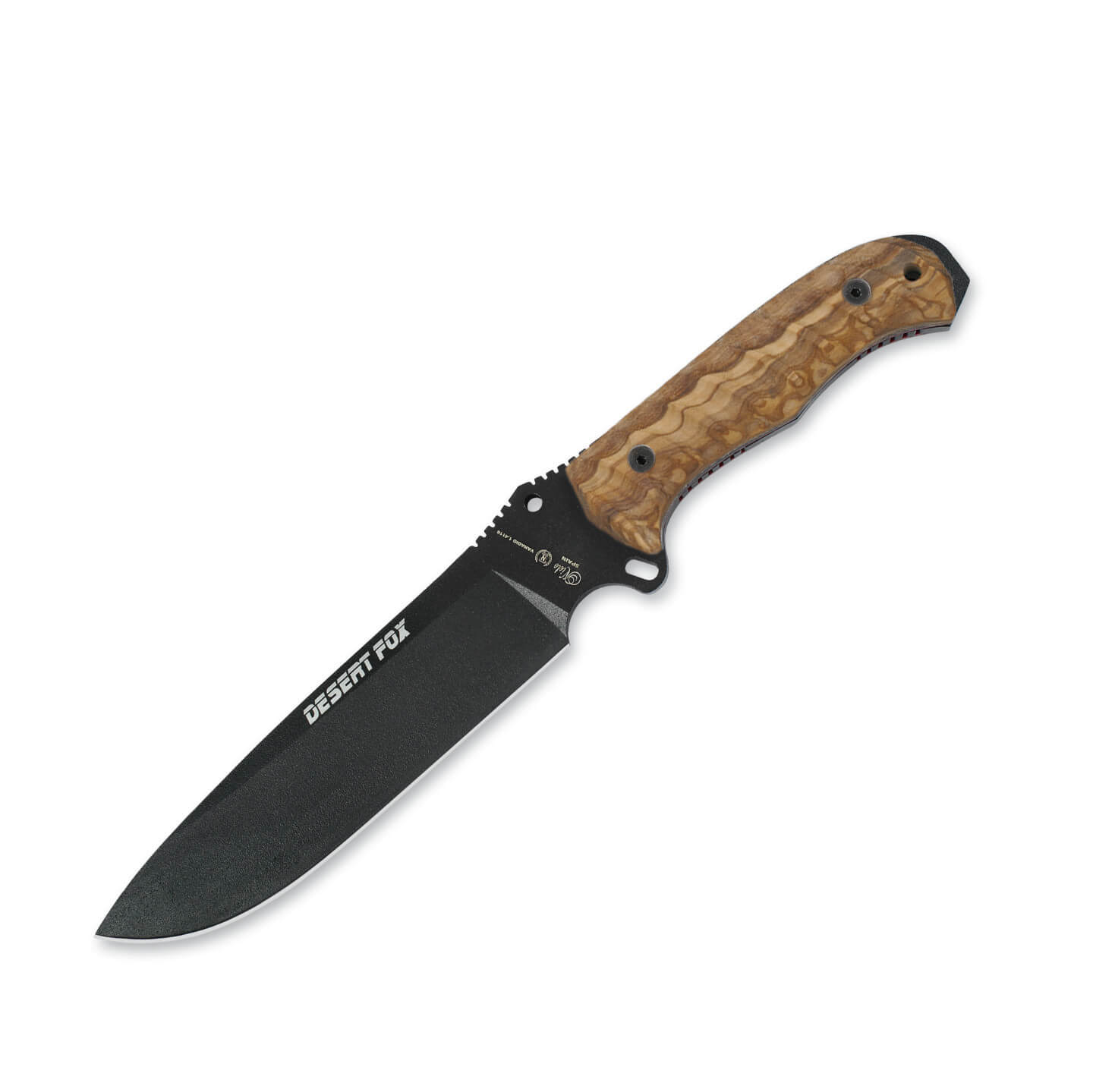 Cuchillo de supervivencia Nieto Desert Fox con mango de madera de...
