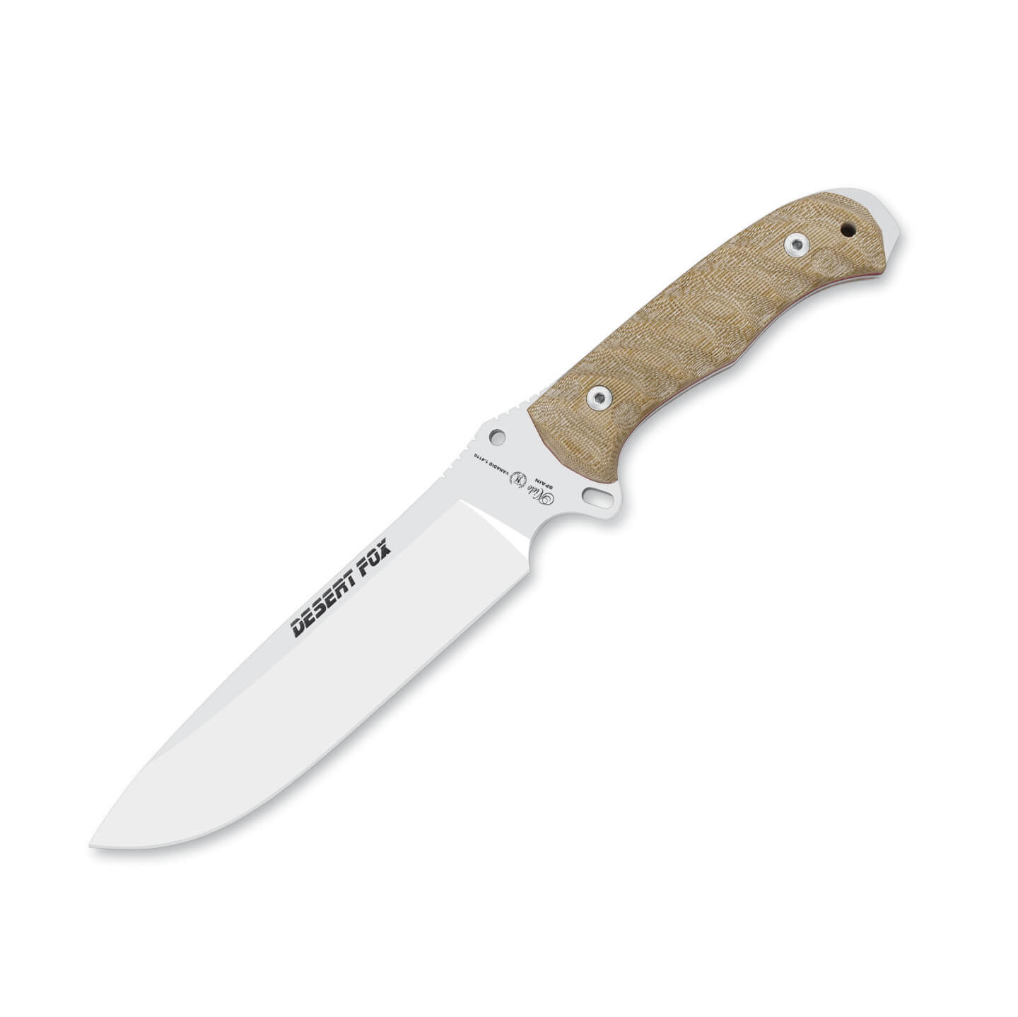 Cuchillo de supervivencia Nieto Desert Fox con mango de micarta d...
