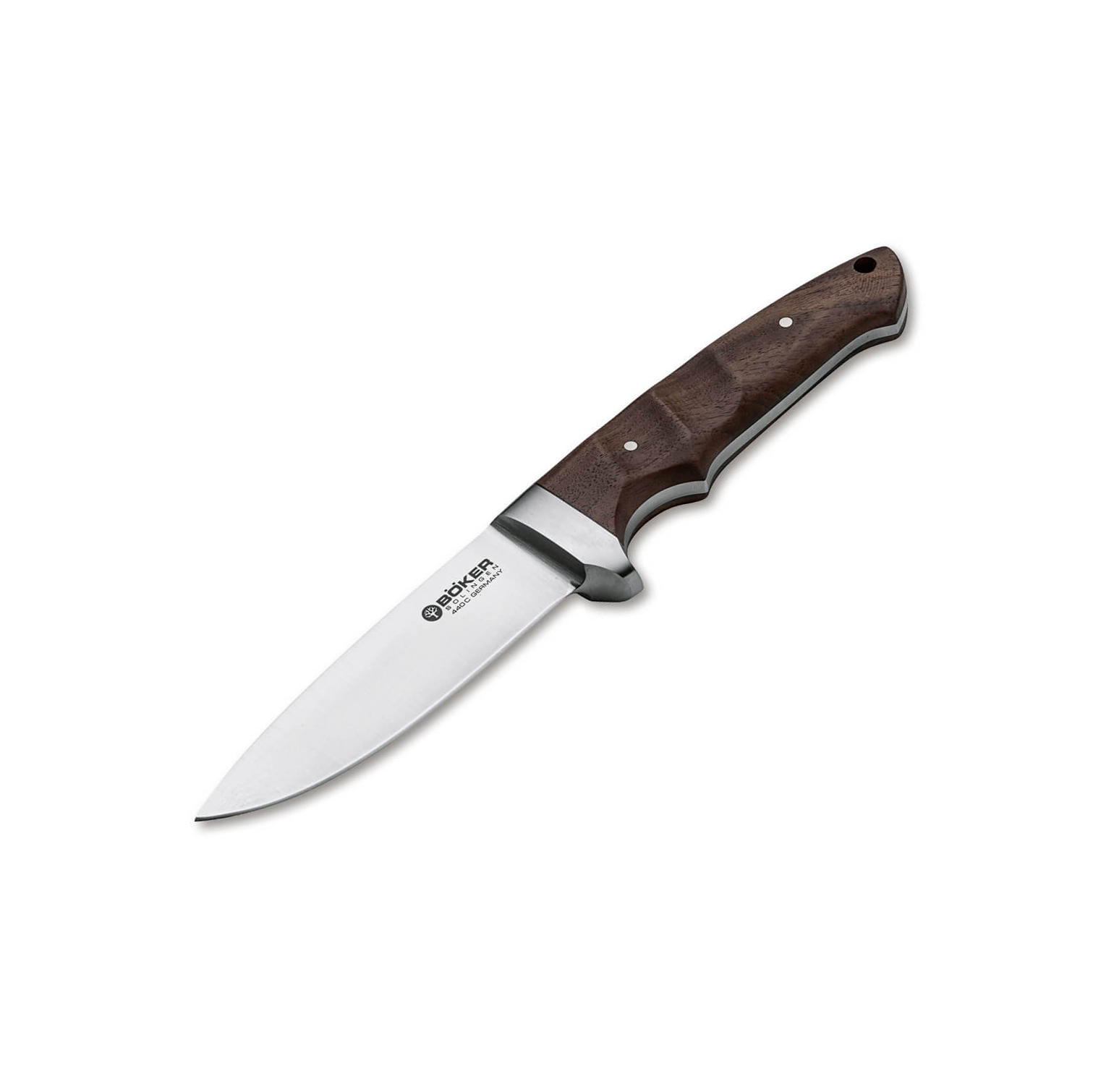 Boker Walnut Integral II Hunting Knife with 440C steel blade