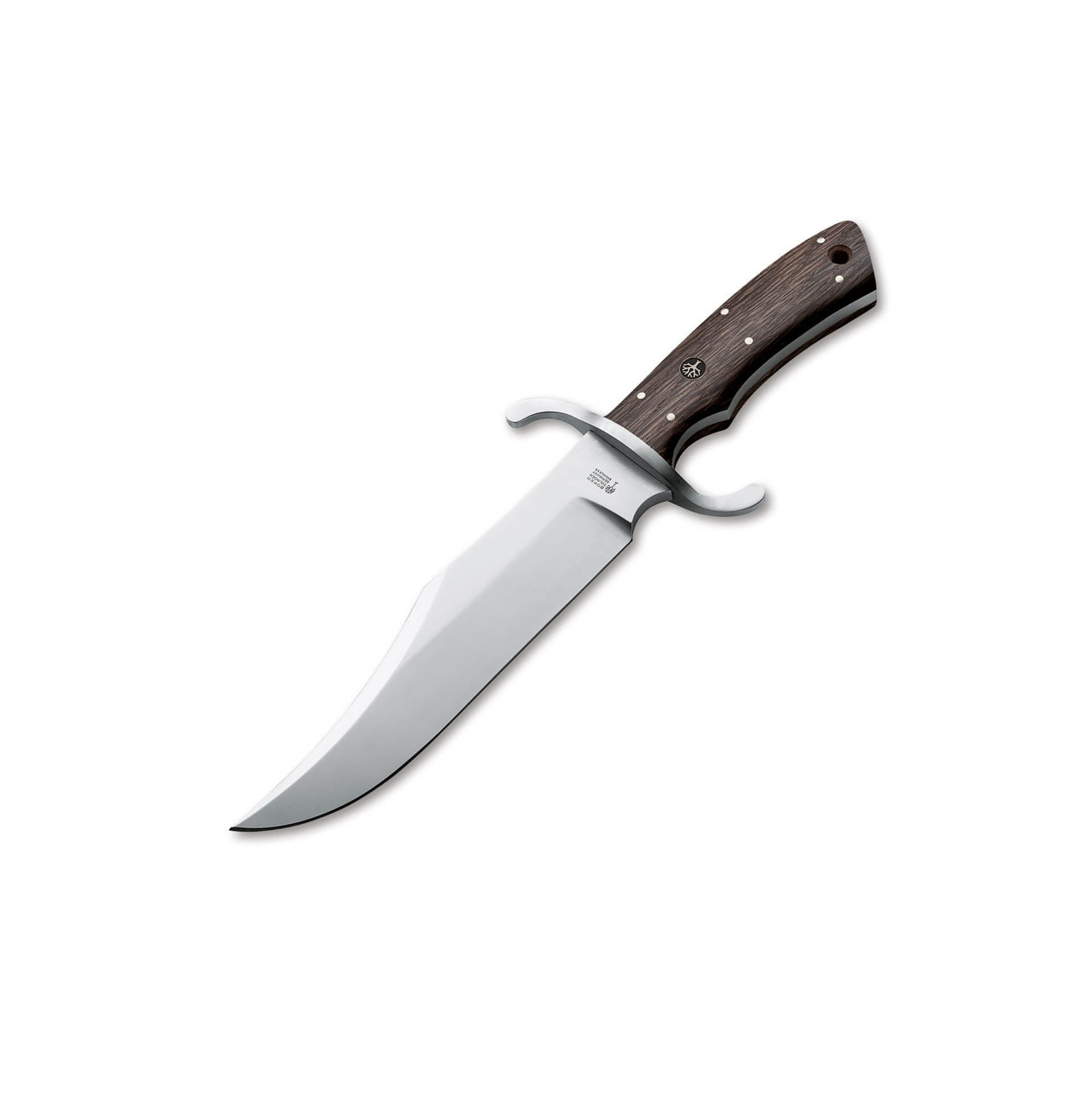Faca de caça Boker Bowie N690 com cabo em madeira de carvalho