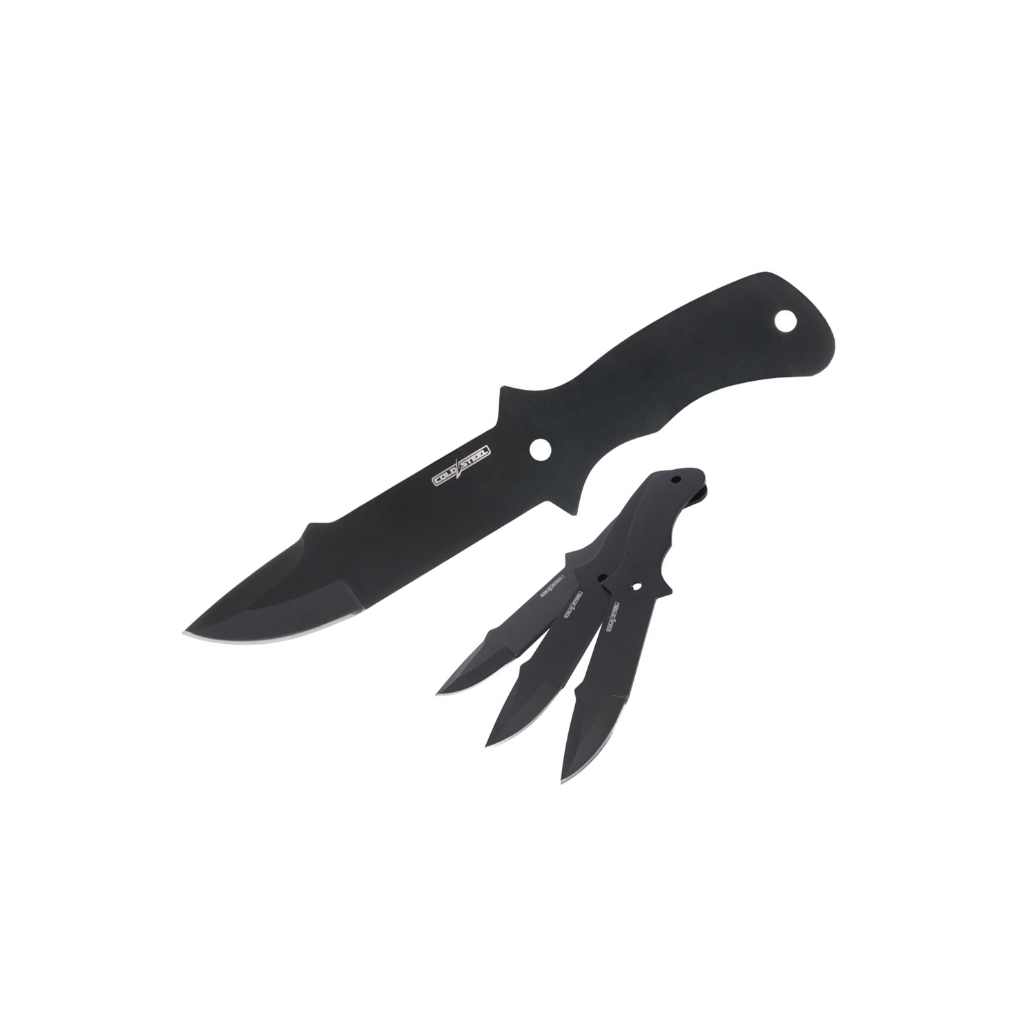 Satz von 3 Messern Cold Steel Throwing Knives zum Werfen