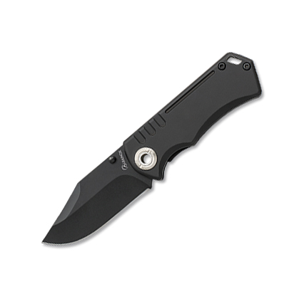 Schwarzes Taschenmesser mit 5,7 cm Klingentaschenclip