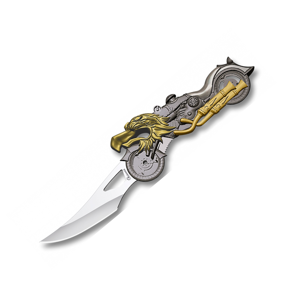 Moto Eagle Taschenmesser mit Zamak-Griff und 7,5 cm Klinge