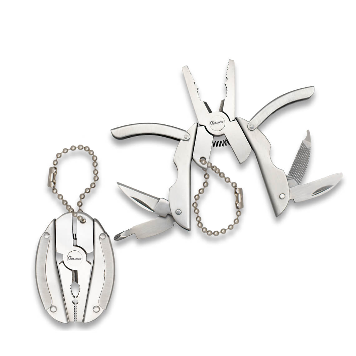 Mini-Mehrzweckzange mit 5 Werkzeugen und Schlüsselanhänger