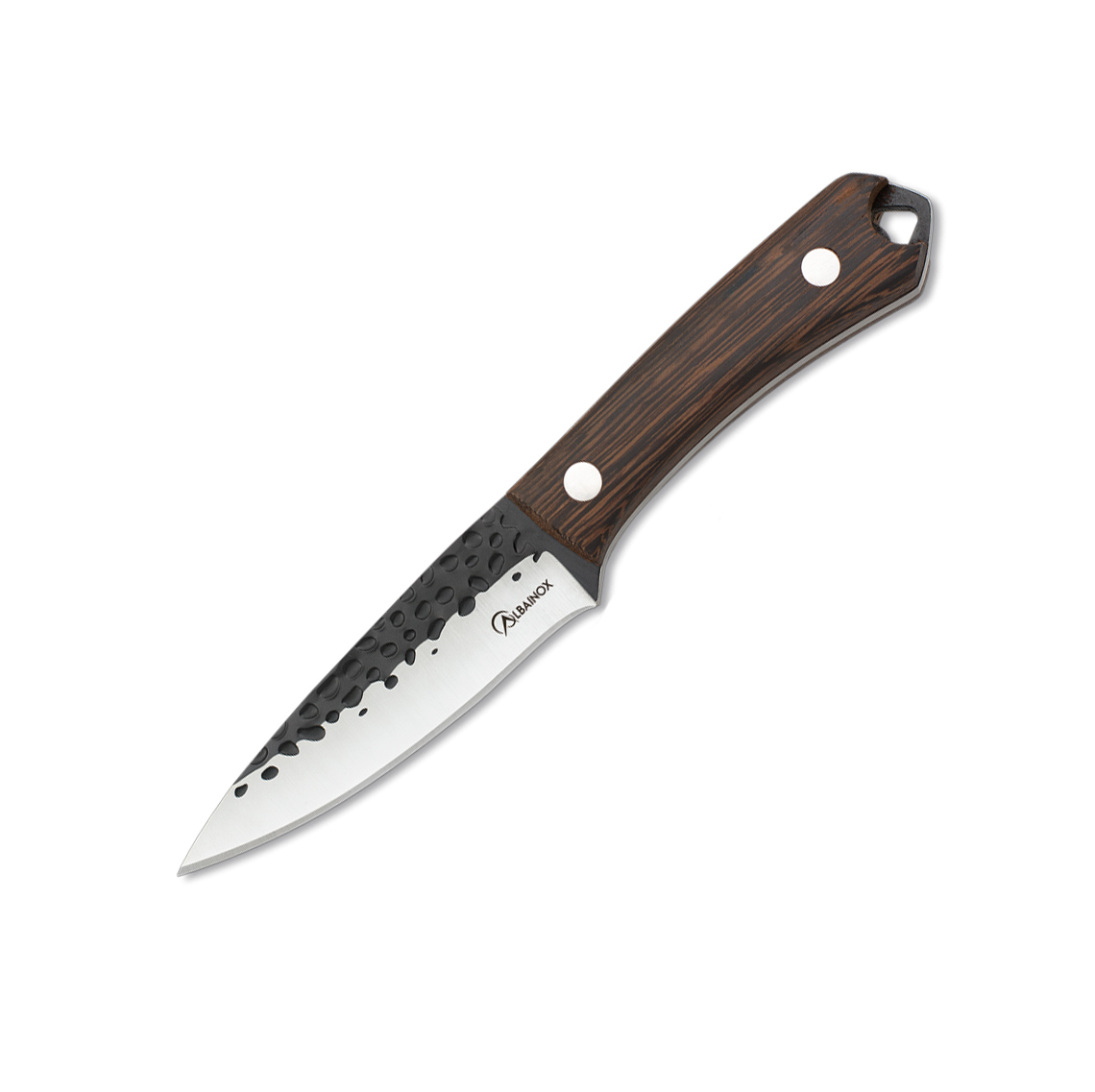 Jagdmesser mit 10,5 cm Klinge und Griff aus Wengeholz