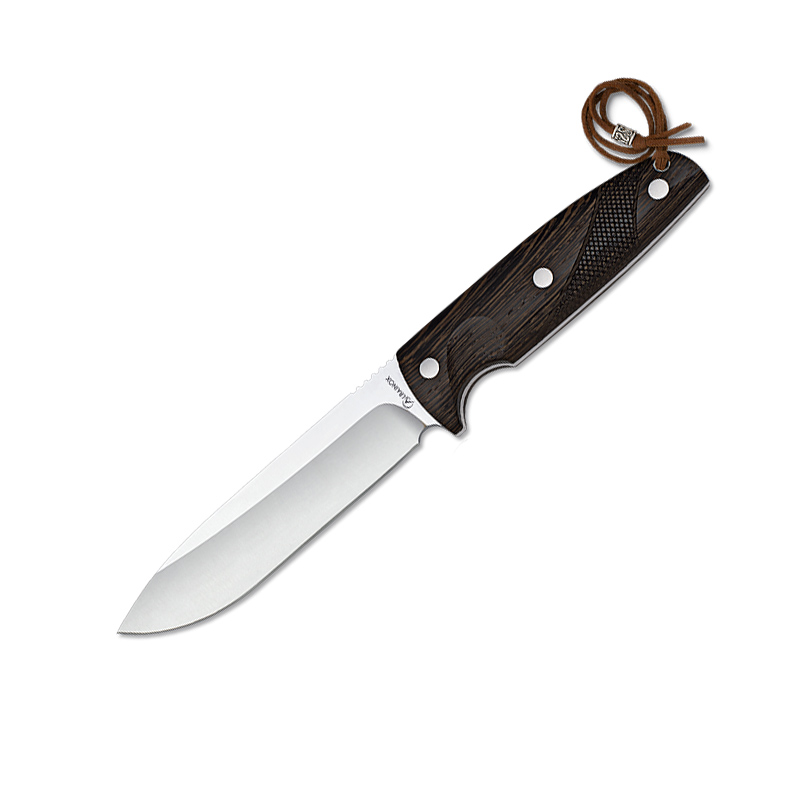 Jagdmesser mit 13,6 cm Klinge und Griff aus Wengeholz