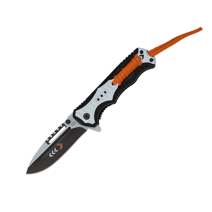 Taschenmesser mit 9 cm langer Klinge aus rostfreiem Stahl und Gri...