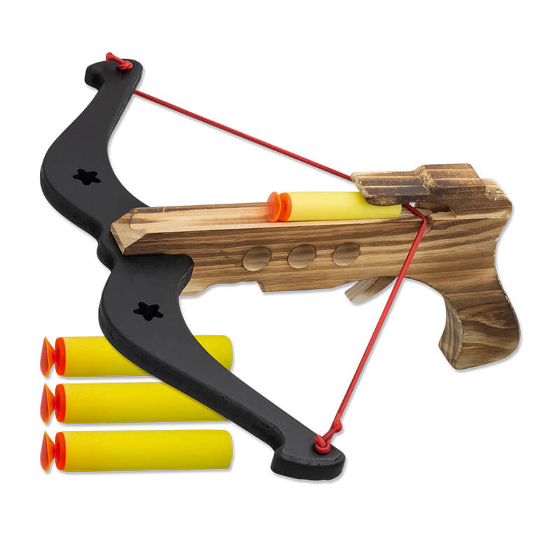 Holzarmbrust mit Saugnäpfen