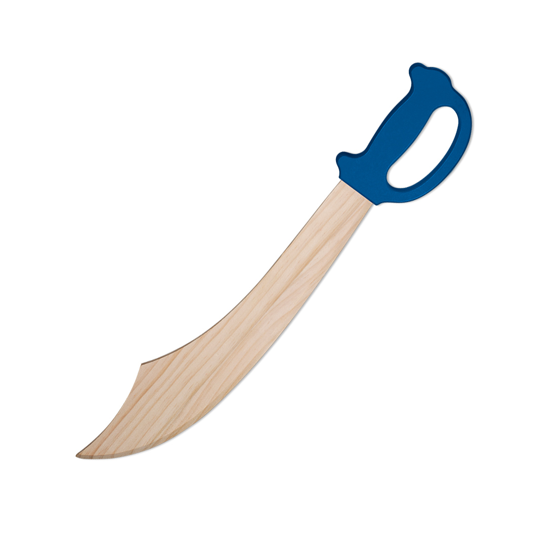 Piratenschwert aus Holz mit blauem Griff