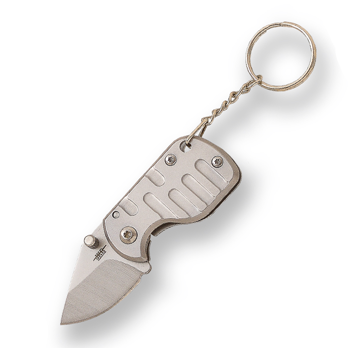 JKR Schlüsselanhänger-Messer mit satiniertem Griff