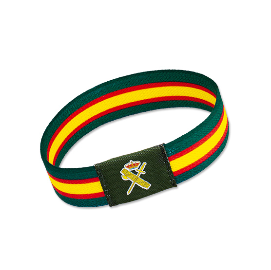 Grünes elastisches Armband der Guardia Civil