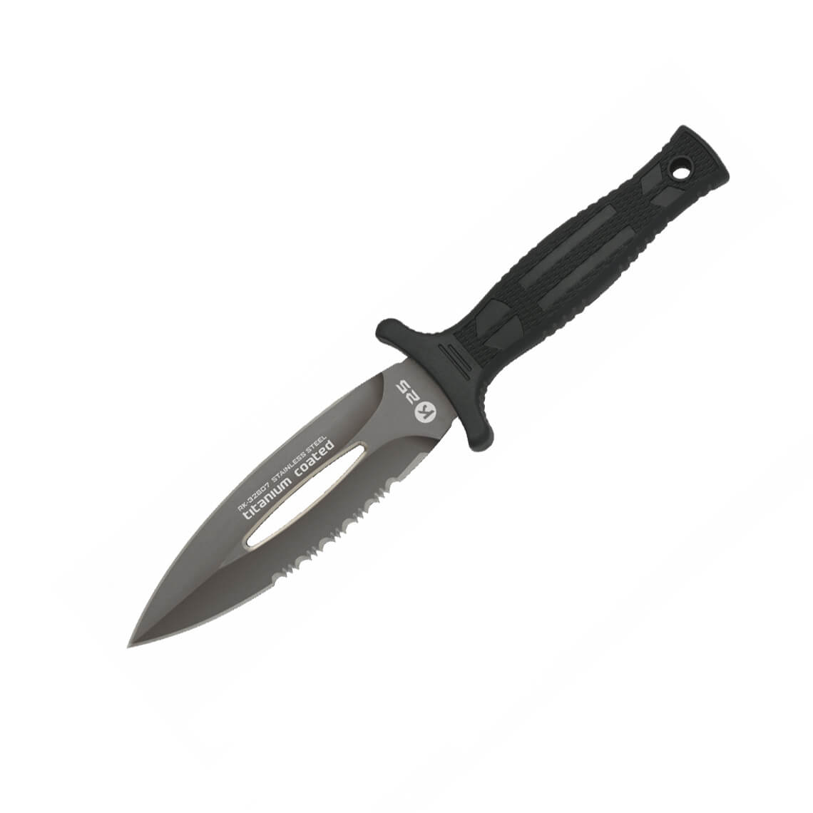 Couteau bateau K25 avec lame de 12,6 cm et manche en caoutchouc n...